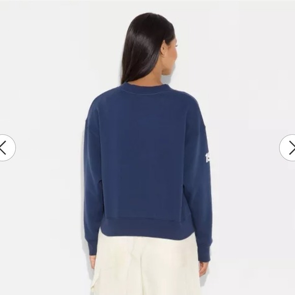 Women's Oversized Pullover Sweatshirt - Wild Fable Navy BlueSz Xxs - Picture 2 of 6